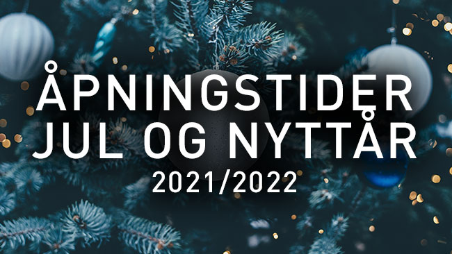 Åpningstider jul och nyttår 2020/2021